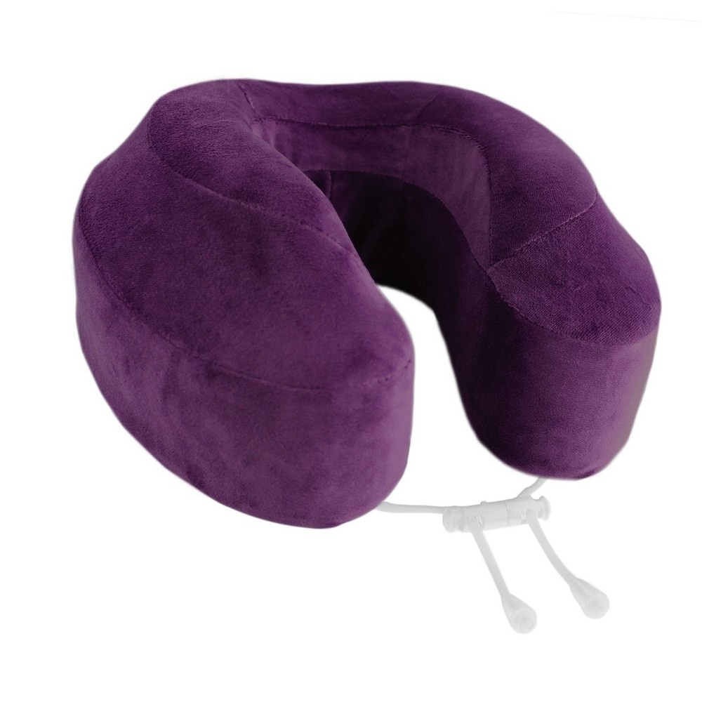 slide 3 of 4, Cabeau Evolution Classic Memory Foam Travel Pillow - Purple, 1 ct