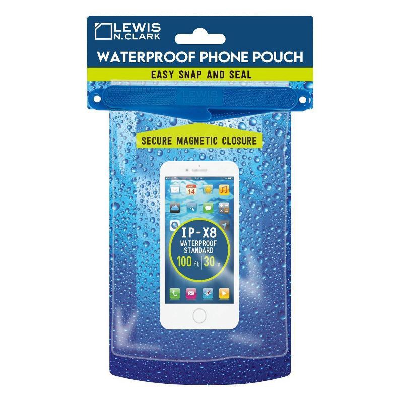 slide 4 of 4, Lewis N. Clark WaterSeals Waterproof Phone Pouch with Magnetic Seal, 1 ct