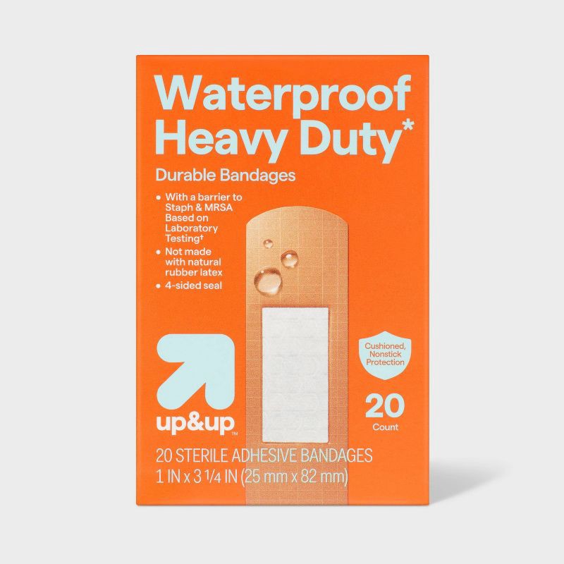 slide 1 of 4, Strong Strip Waterproof Bandages - 20ct - up&up™, 20 ct