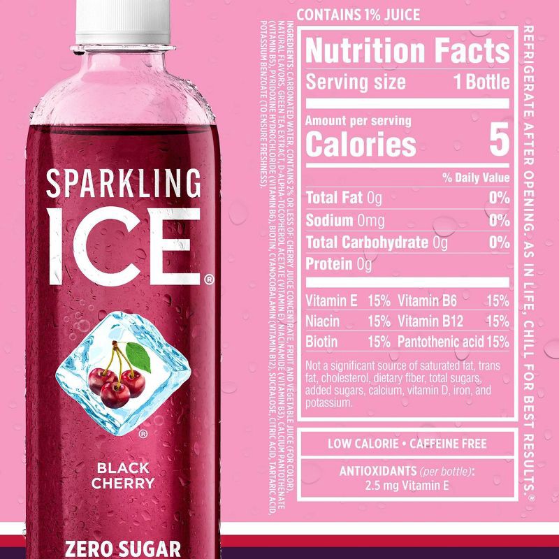 slide 7 of 10, Sparkling ICE Variety Pack-Black Cherry/Peach Nectarine/Coconut Pineapple/Fruit Punch - 12pk/17 fl oz Bottles, 12 ct; 17 fl oz