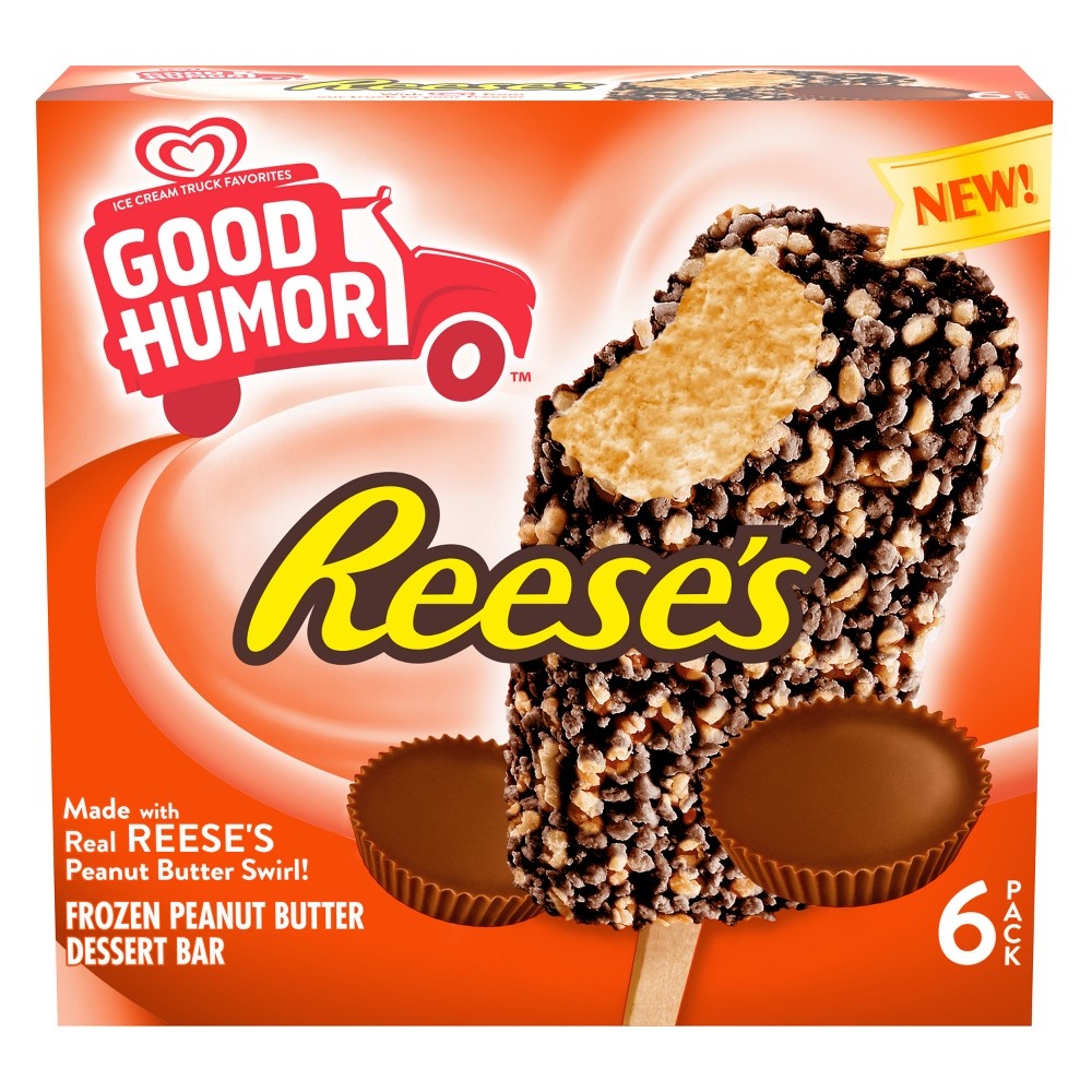 slide 3 of 6, Good Humor Reese's Frozen Peanut Butter Dessert Bar, 16.5 fl oz