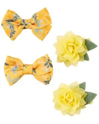 Oshkosh Baby 4-Pack Hair Clips Orange, Yellow OSZ