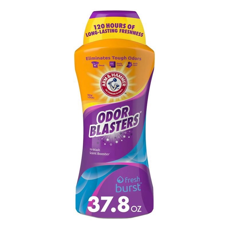 slide 1 of 5, Arm & Hammer Odor Blasters In-Wash Scent Booster - Fresh Burst - 37.8oz, 37.8 oz