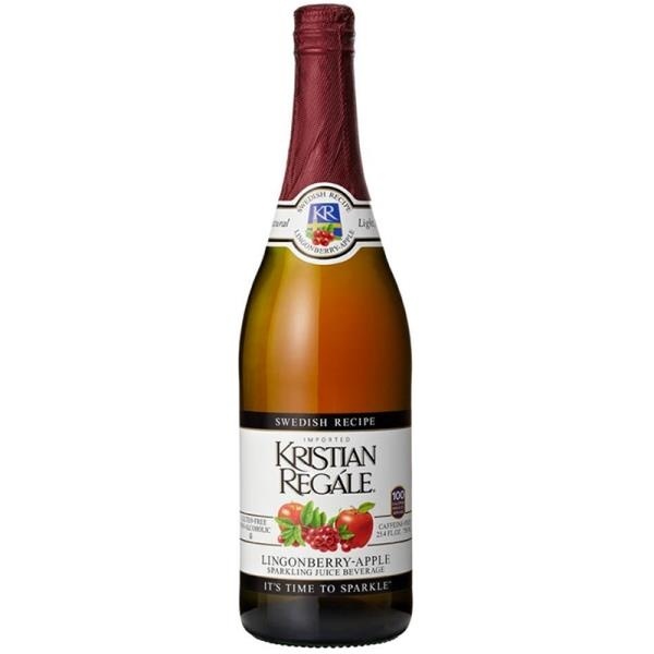 slide 1 of 1, Kristian Regale Sparkling Juice Beverage, Swedish Recipe, Lingonberry-Apple - 25.4 oz, 25.4 oz