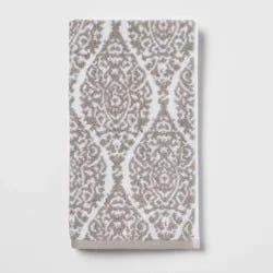 Performance Hand Towel Gray Ogee - Threshold