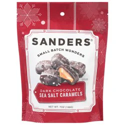 Sanders Dark Chocolate Sea Salt Caramels 7 oz