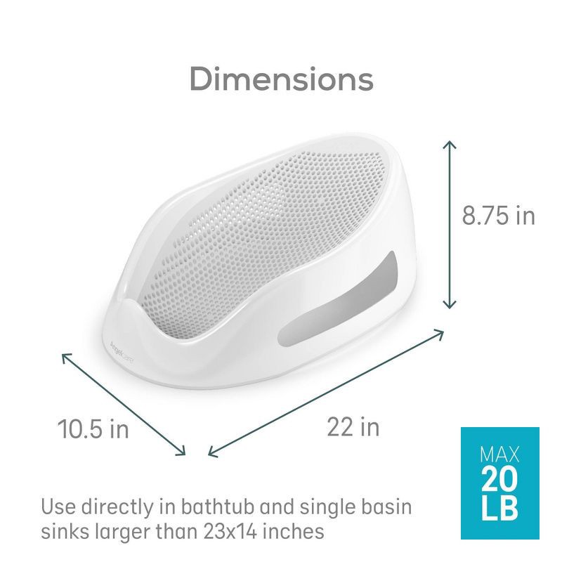 slide 8 of 9, Angelcare Baby Bath Support - Gray, 1 ct