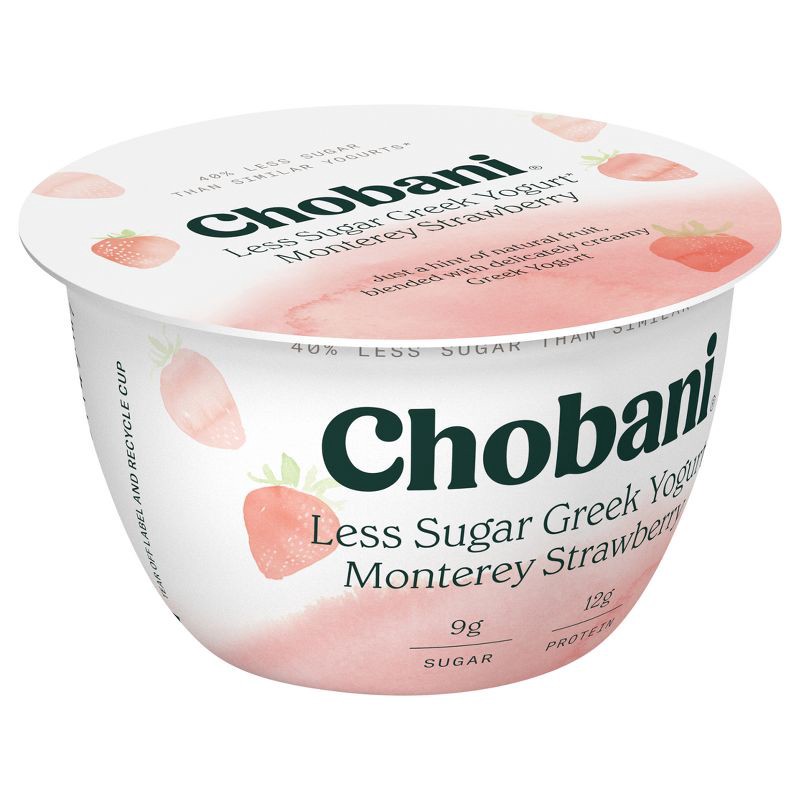 slide 2 of 9, Chobani Monterey Strawberry Low Fat Blended Greek Yogurt - 5.3oz, 5.3 oz