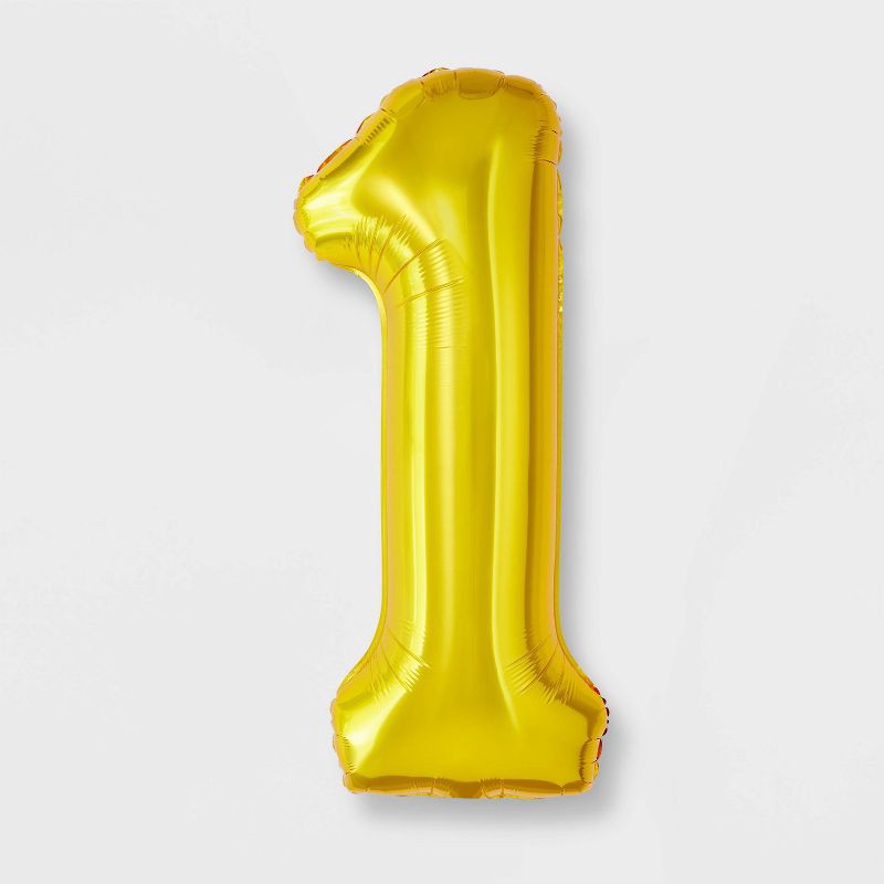 slide 1 of 4, 34" Number 1 Foil Balloon - Spritz™, 1 ct
