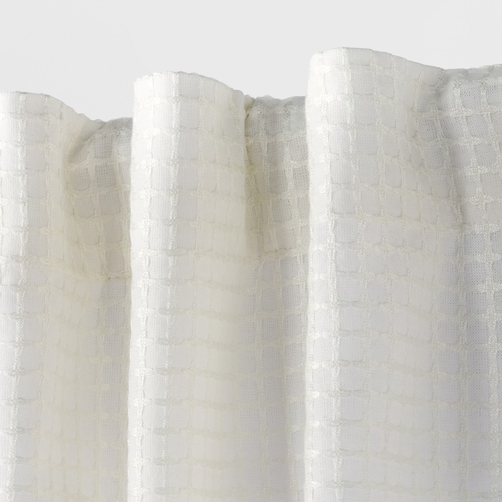 slide 2 of 2, 1pc 54"x15" Light Filtering Honeycomb Window Valance Ivory - Threshold, 1 ct