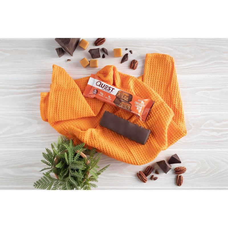 slide 3 of 5, Quest Nutrition 15g Hero Protein Bar - Crispy Chocolate Caramel Pecan - 4ct, 15 gram, 4 ct