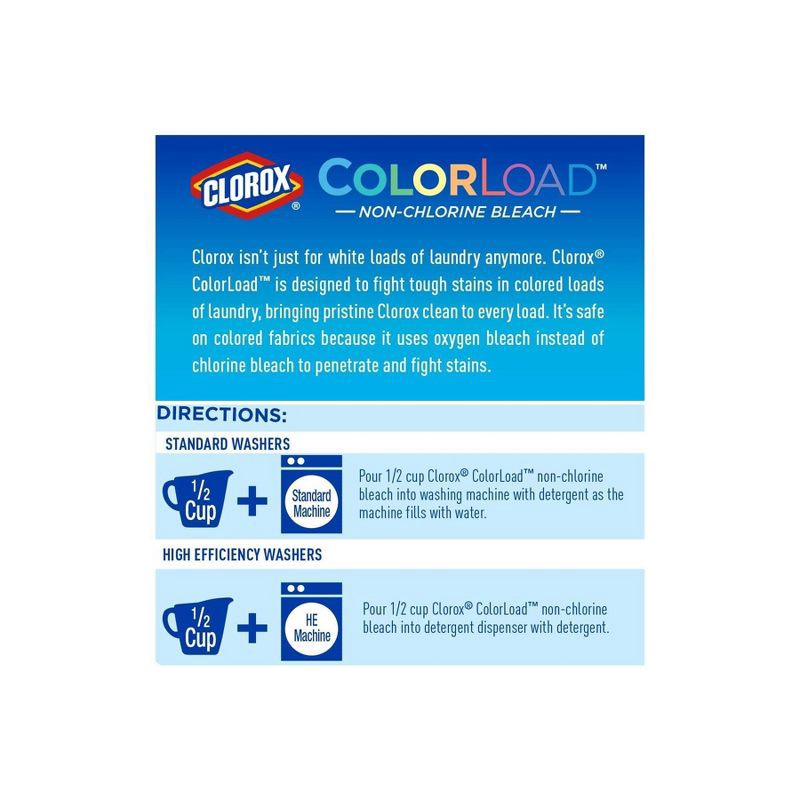 slide 3 of 3, Clorox ColorLoad Non-Chlorine Bleach - 116oz, 116 oz