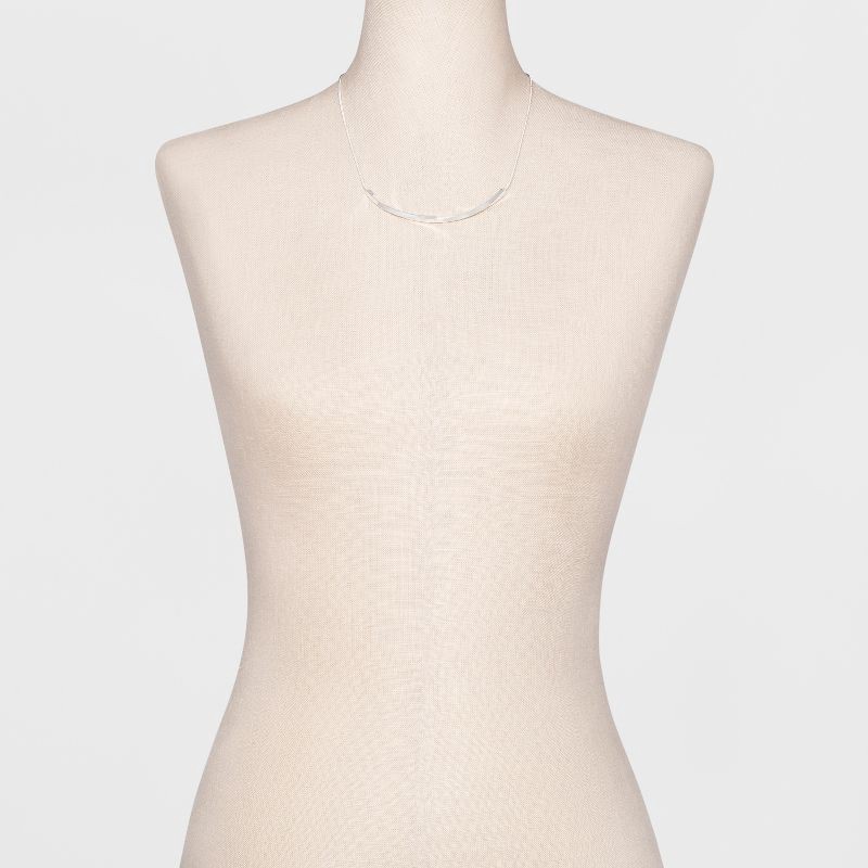 slide 2 of 7, Fashion Chain Necklace - A New Day™ Silver, 1 ct