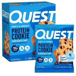 Quest Nutrition 15g Protein Cookie - Chocolate Chip Cookie - 4ct