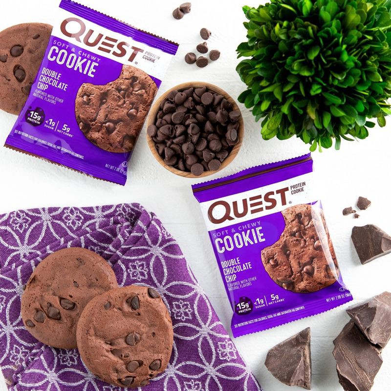 slide 4 of 7, Quest Nutrition Protein Cookie - Double Chocolate Chip - 4ct, 4 ct