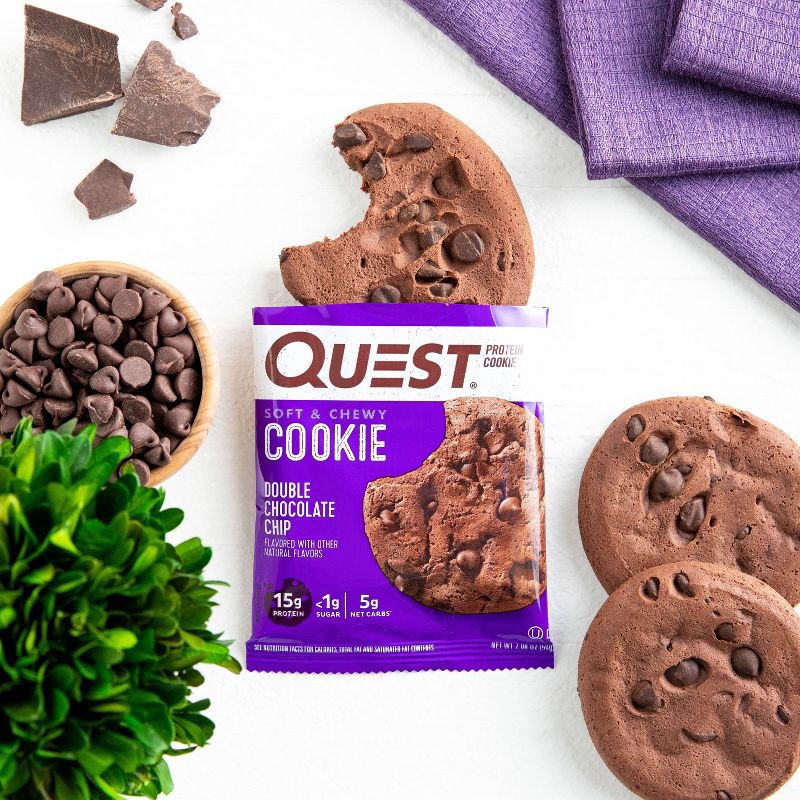 slide 5 of 7, Quest Nutrition Protein Cookie - Double Chocolate Chip - 4ct, 4 ct