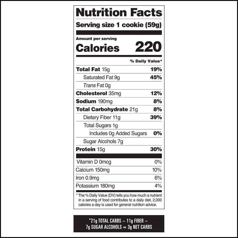 slide 7 of 9, Quest Nutrition Protein Cookie - Double Chocolate Chip - 4ct, 4 ct