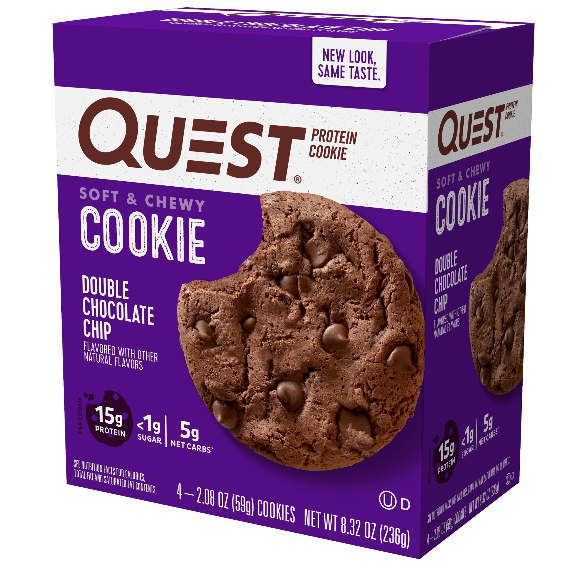 slide 1 of 7, Quest Nutrition Protein Cookie - Double Chocolate Chip - 4ct, 4 ct