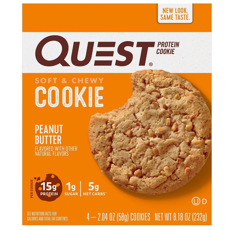 slide 2 of 7, Quest Nutrition Protein Cookie - Peanut Butter - 4ct, 4 ct