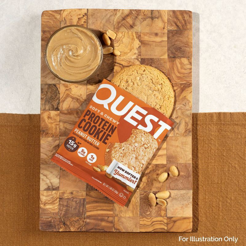 slide 2 of 9, Quest Nutrition Protein Cookie - Peanut Butter - 4ct, 4 ct