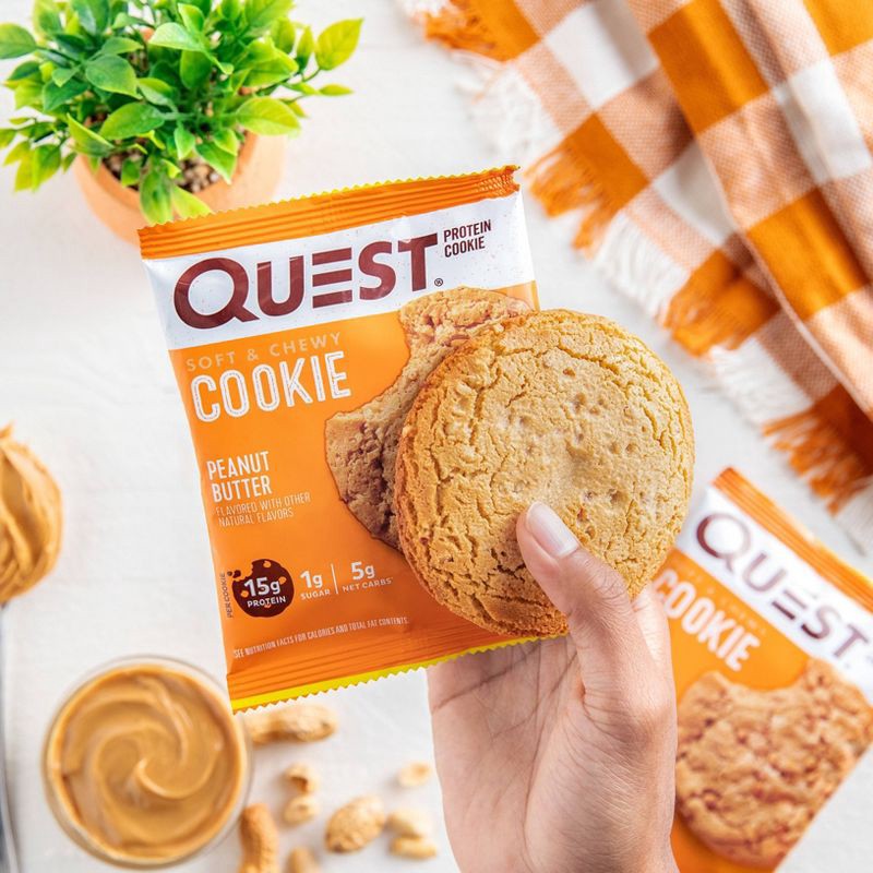 slide 7 of 7, Quest Nutrition Protein Cookie - Peanut Butter - 4ct, 4 ct
