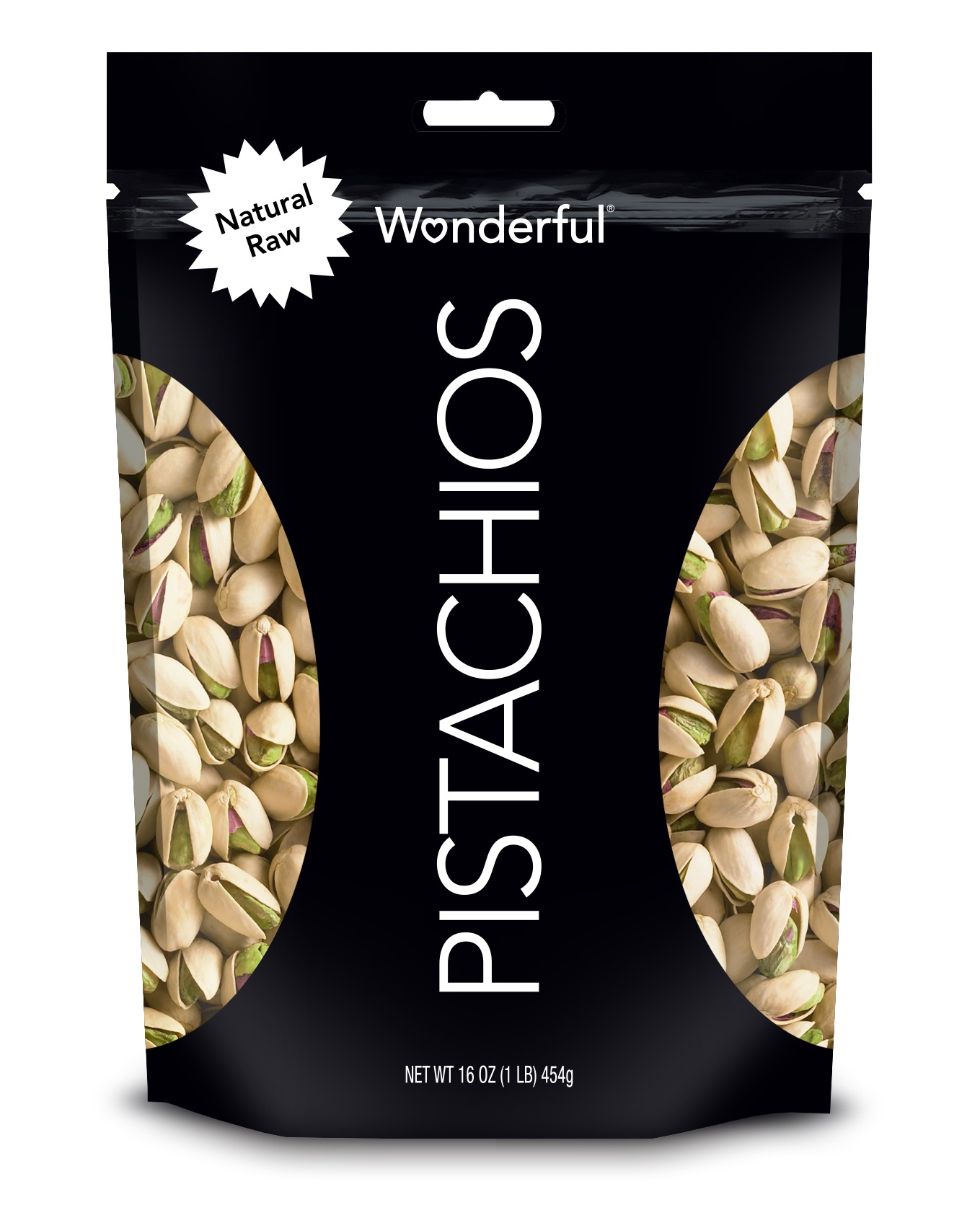 slide 1 of 1, Wonderful Pistachios Natural Raw In-Shell, 16 oz