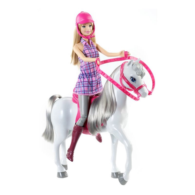 slide 7 of 8, Barbie Doll & Horse - Blonde, 1 ct