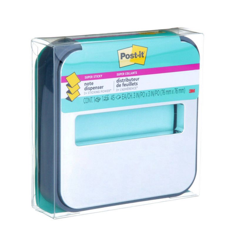 slide 3 of 7, Post-it Pop-up Dispenser for 3"x3" Super Sticky Notes, 1 ct