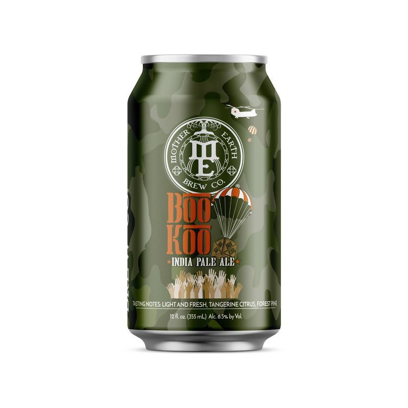 slide 2 of 3, Mother Earth Brewing Mother Earth Boo Koo IPA Beer - 6pk/12 fl oz Cans, 6 ct; 12 fl oz