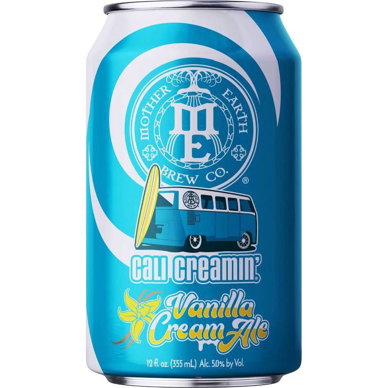 slide 2 of 3, Mother Earth Brewing Mother Earth Cali Creamin' Vanilla Cream Ale Beer - 6pk/12 fl oz Cans, 6 ct; 12 fl oz