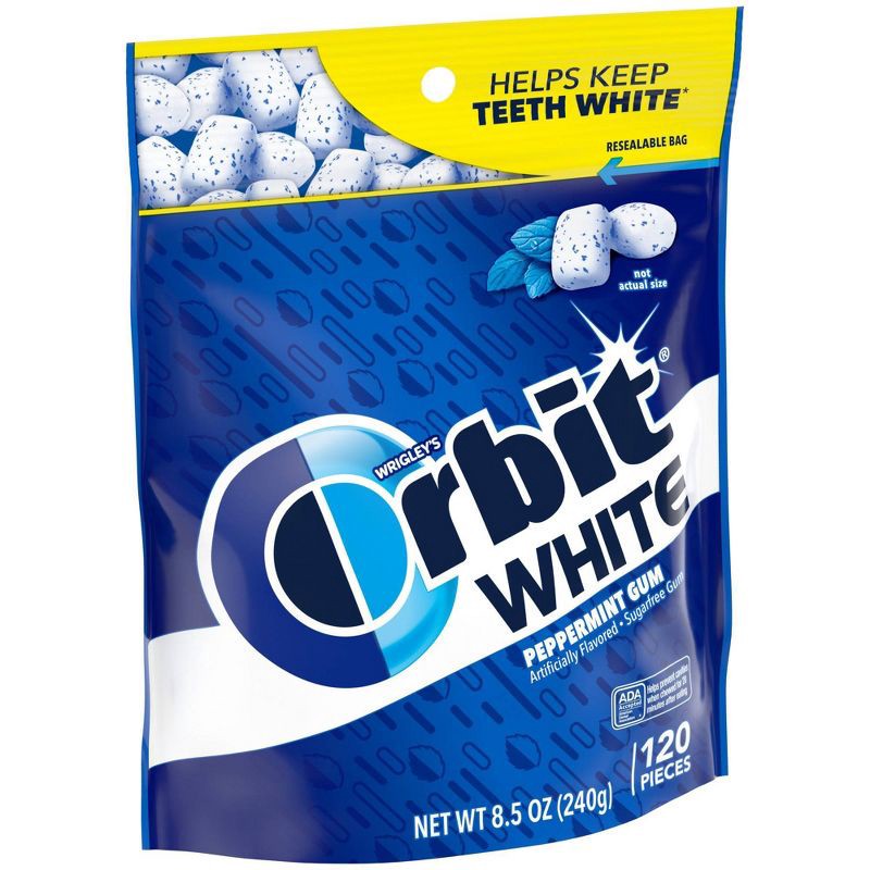 slide 2 of 9, Orbit White Peppermint Gum Bulk - 8.5oz/120ct, 8.5 oz, 120 ct