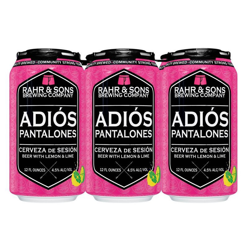 slide 1 of 2, Rahr & Sons Brewing Company Rahr & Sons Adios Pantalones Beer - 6pk/12 fl oz Cans, 6 ct; 12 fl oz