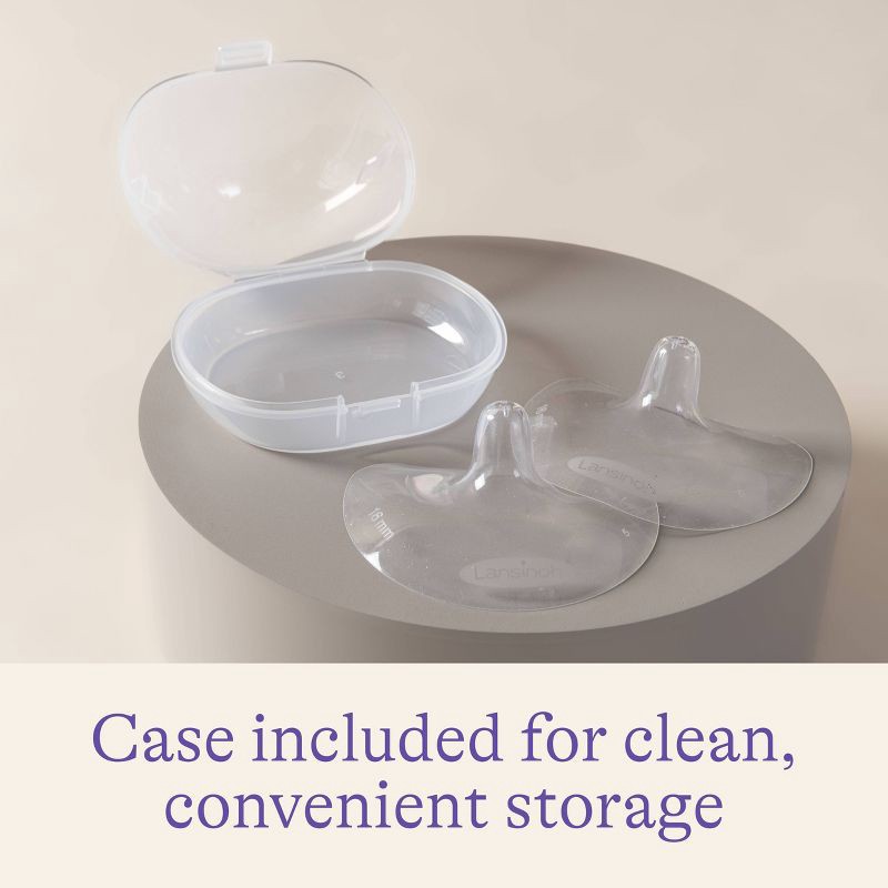 slide 5 of 9, Lansinoh Contact Nipple Shield with Case - 20mm - 2ct, 2 ct