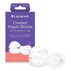 Lansinoh Contact Nipple Shield with Case - 20mm - 2ct