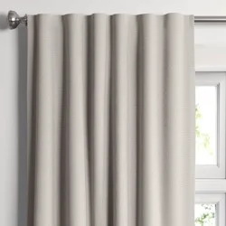 50"x84" Blackout Aruba Window Curtain Panel Gray - Threshold™: Recycled Polyester, Traditional Style, OEKO-TEX Certified