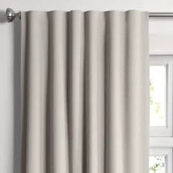 50"x84" Blackout Aruba Window Curtain Panel Gray - Threshold™: Recycled Polyester, Traditional Style, OEKO-TEX Certified