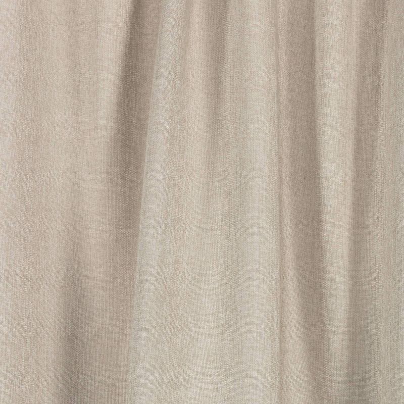 slide 4 of 5, 50"x84" Blackout Aruba Window Curtain Panel Brown - Threshold™: Recycled Polyester, Traditional Style, Solid Beige, 1 ct