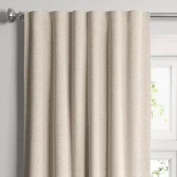 50"x84" Blackout Aruba Window Curtain Panel Brown - Threshold™: Recycled Polyester, Traditional Style, Solid Beige