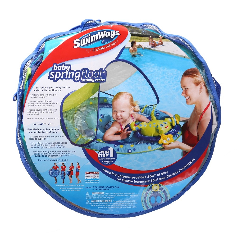 slide 6 of 9, Swimways Baby Spring Float Activity Center - Octopus, 1 ct