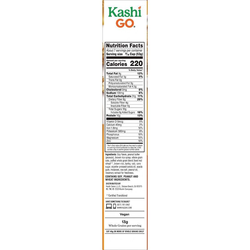 slide 6 of 16, Kashi Go Peanut Butter Crunch Cereal - 13.2oz, 13.2 oz