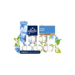 Glade Air Freshener Plug Ins Scented Oil Diffuser Refills - Clean Linen - 3.35 fl oz/5pk