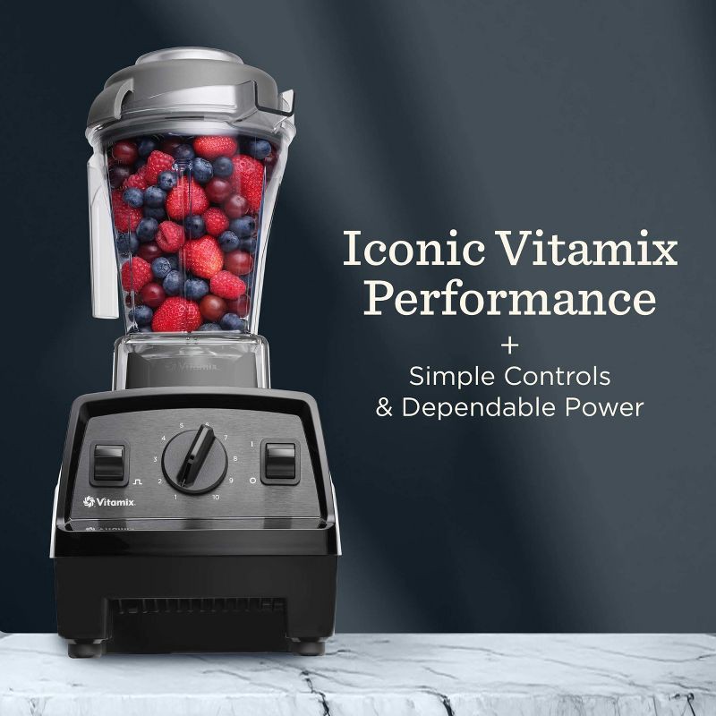 slide 3 of 12, Vitamix Explorian Series E310 10 Speed Blender Black: 1400W, 48oz Capacity, Stainless Steel Blades, Overheat Protection, 48 oz