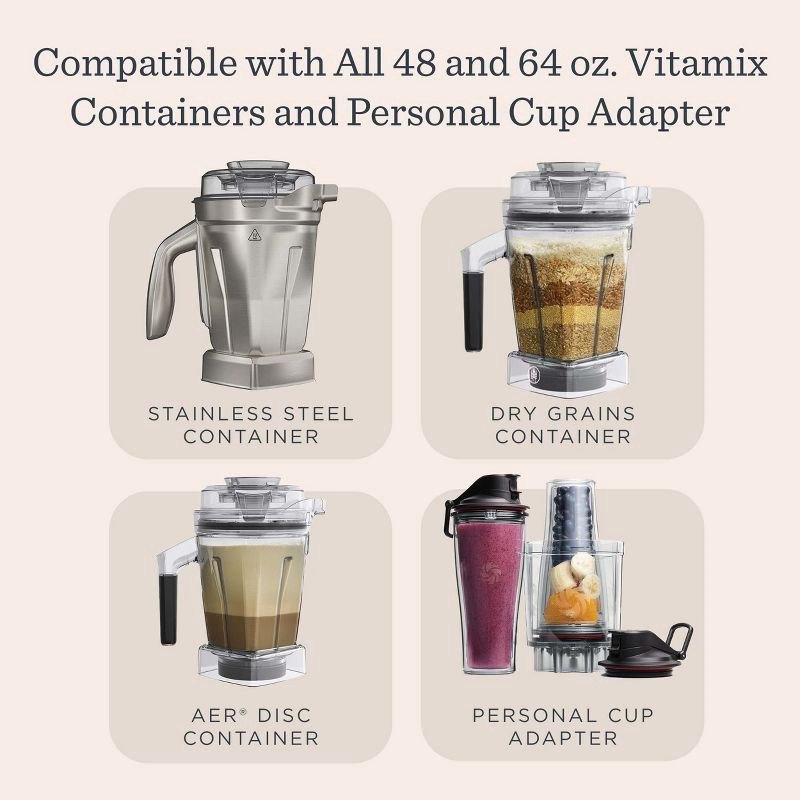 slide 8 of 12, Vitamix Explorian Series E310 10 Speed Blender Black: 1400W, 48oz Capacity, Stainless Steel Blades, Overheat Protection, 48 oz
