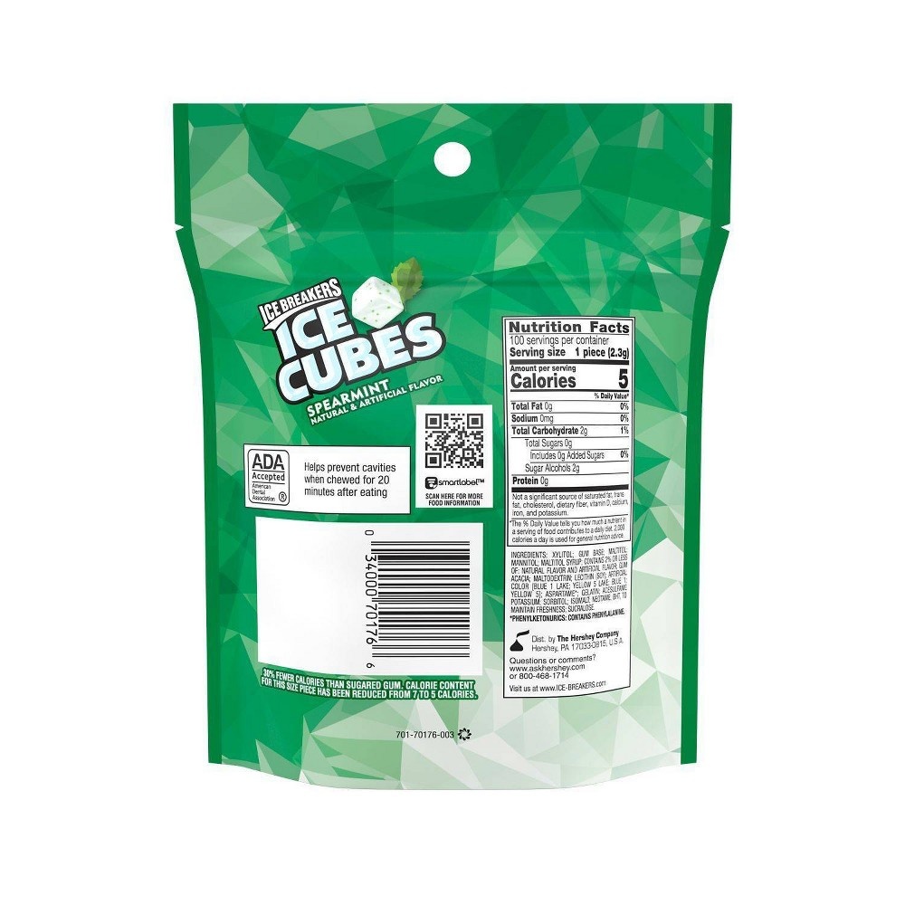 slide 2 of 6, Ice Breakers Ice Cubes Spearmint Gum, 8.11 oz, 100 ct