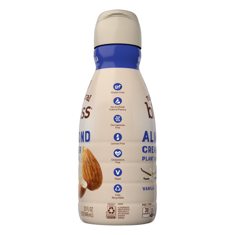 slide 5 of 9, Coffee mate Natural Bliss Vanilla Almond Milk Creamer - 32 fl oz (1qt), 32 fl oz, 1 qt