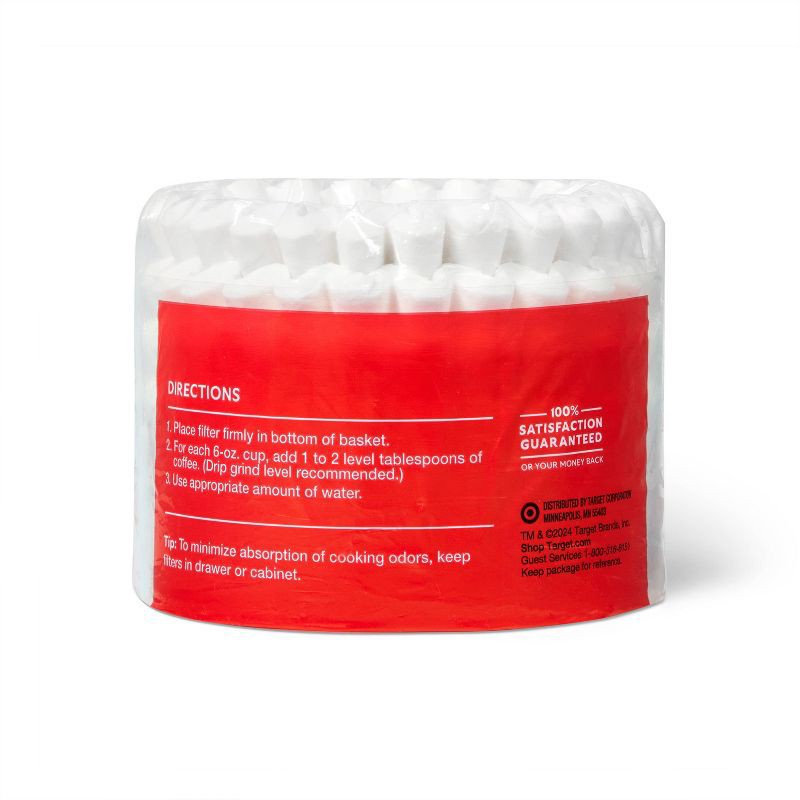 slide 2 of 3, White Coffee Filters - 200ct - Market Pantry™, 200 ct