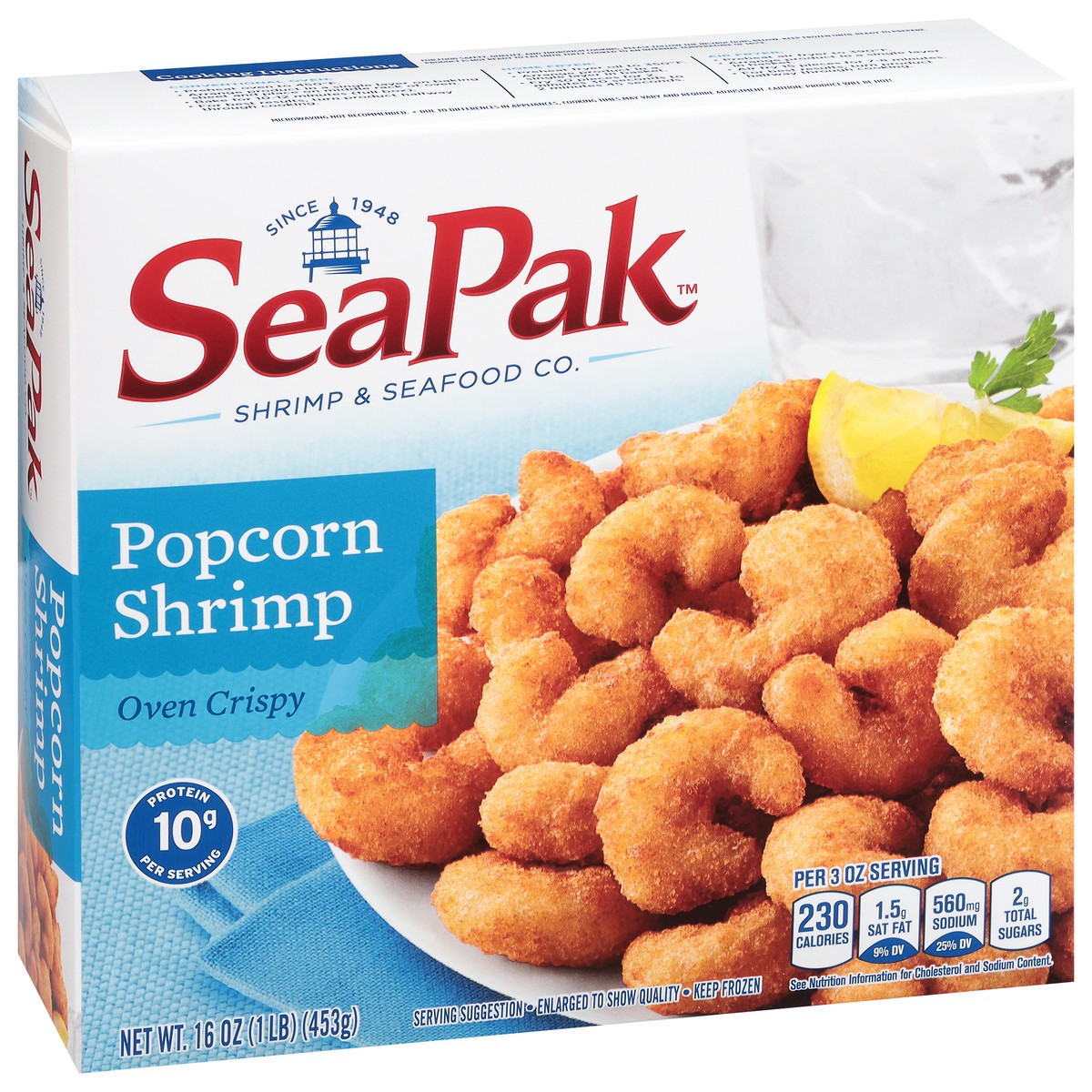 slide 9 of 13, SeaPak Popcorn Oven Crispy Shrimp 16 oz, 16 oz