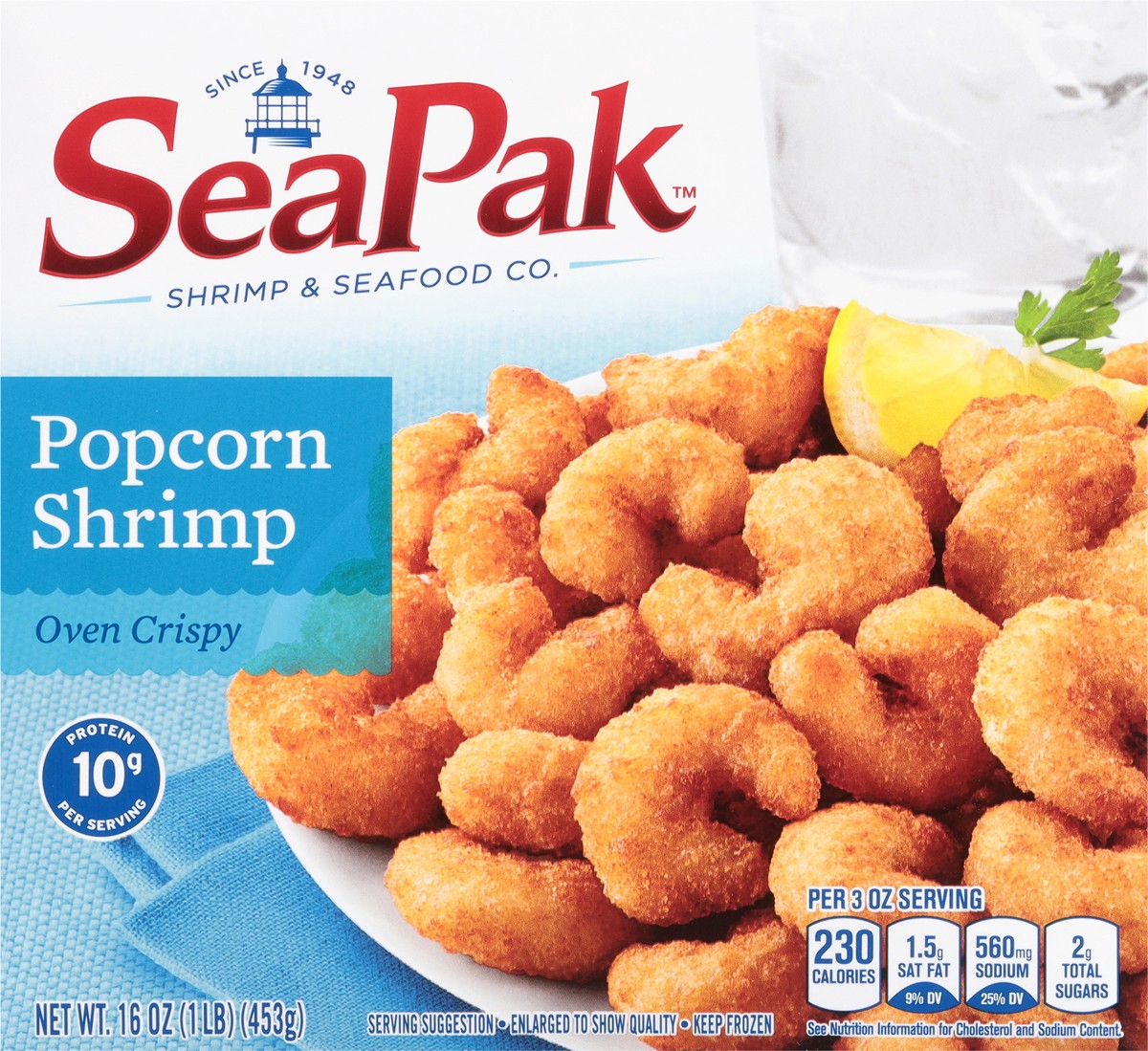 slide 3 of 13, SeaPak Popcorn Oven Crispy Shrimp 16 oz, 16 oz