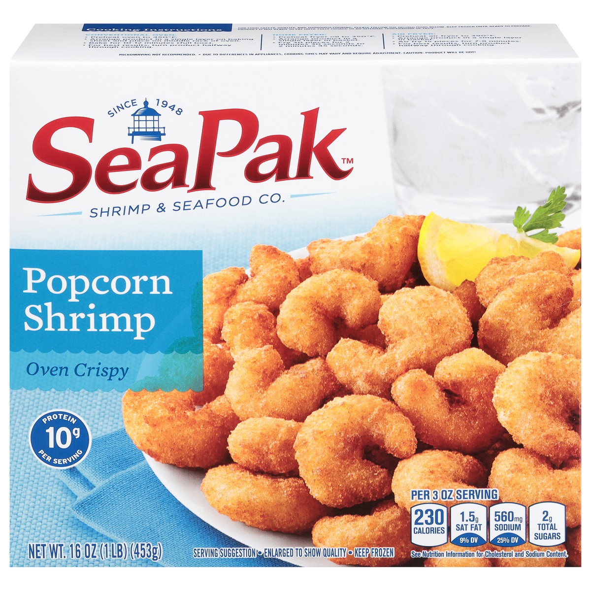 slide 11 of 13, SeaPak Popcorn Oven Crispy Shrimp 16 oz, 16 oz