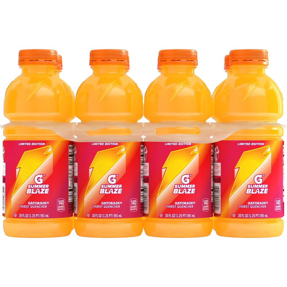 slide 2 of 6, Gatorade® Summer Blaze Sports Drink Multipack Bottles, 8 ct; 20 fl oz